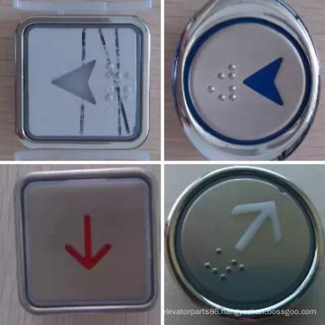 Elevator Round/Square Push Button, Elevator Stainless Steel Push Button